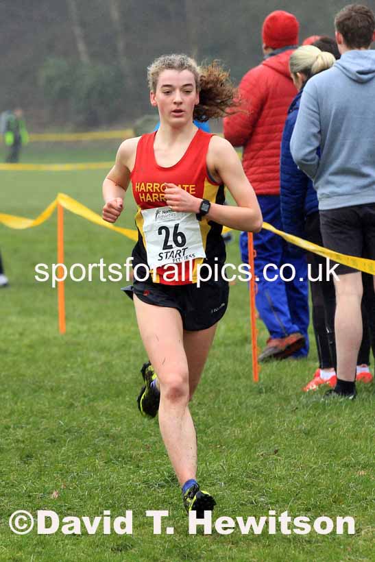 Junior Womens 2023 Northern Cross Country Champs., Witton Park, Blackburn. Photo: David T. Hewitson/Sports for All Pics
